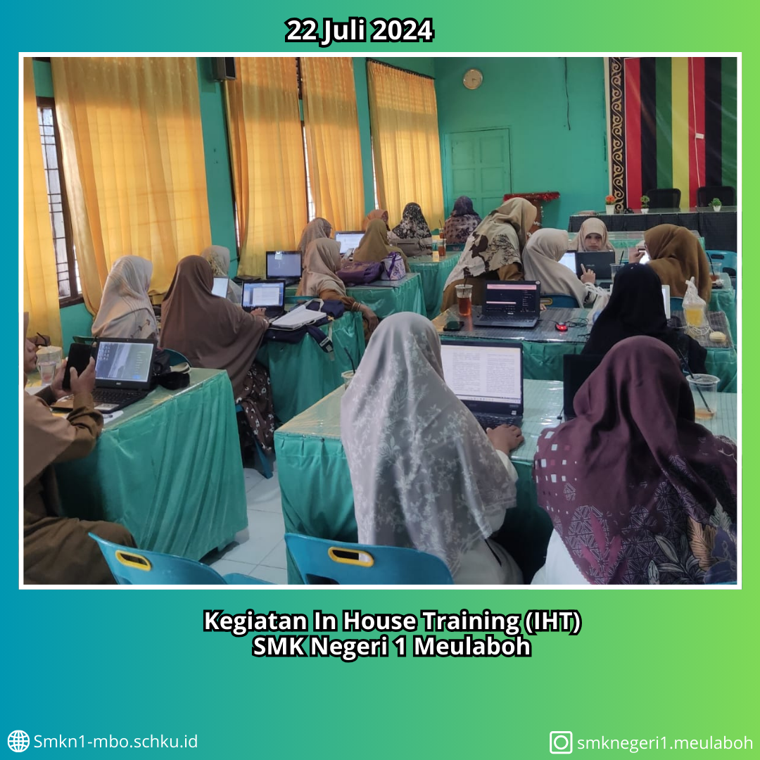 KEGIATAN IN HOUSE TRAINING (IHT) KURIKULUM MERDEKA TAHUN 2024