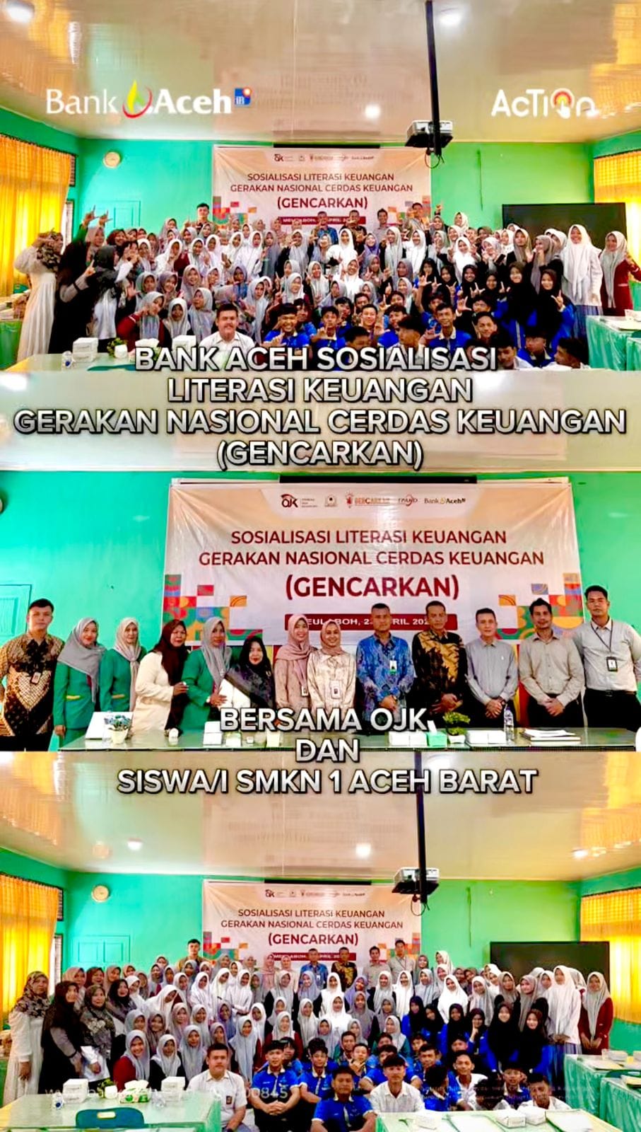 LITERASI KEUANGAN KERJA SAMA BANK ACEH MEULABOH